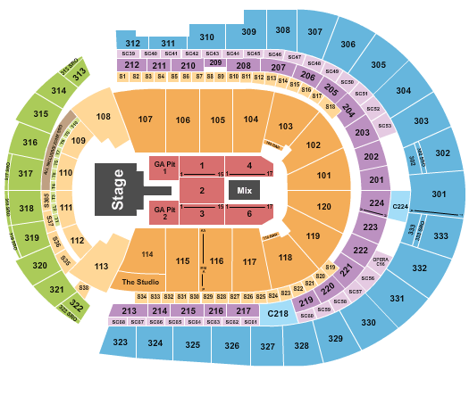Bridgestone Arena Luke Bryan Seating Chart